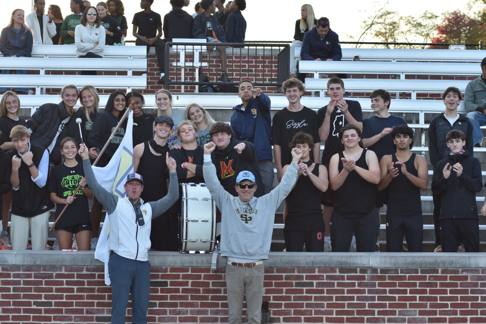 SP supporters fill the stands