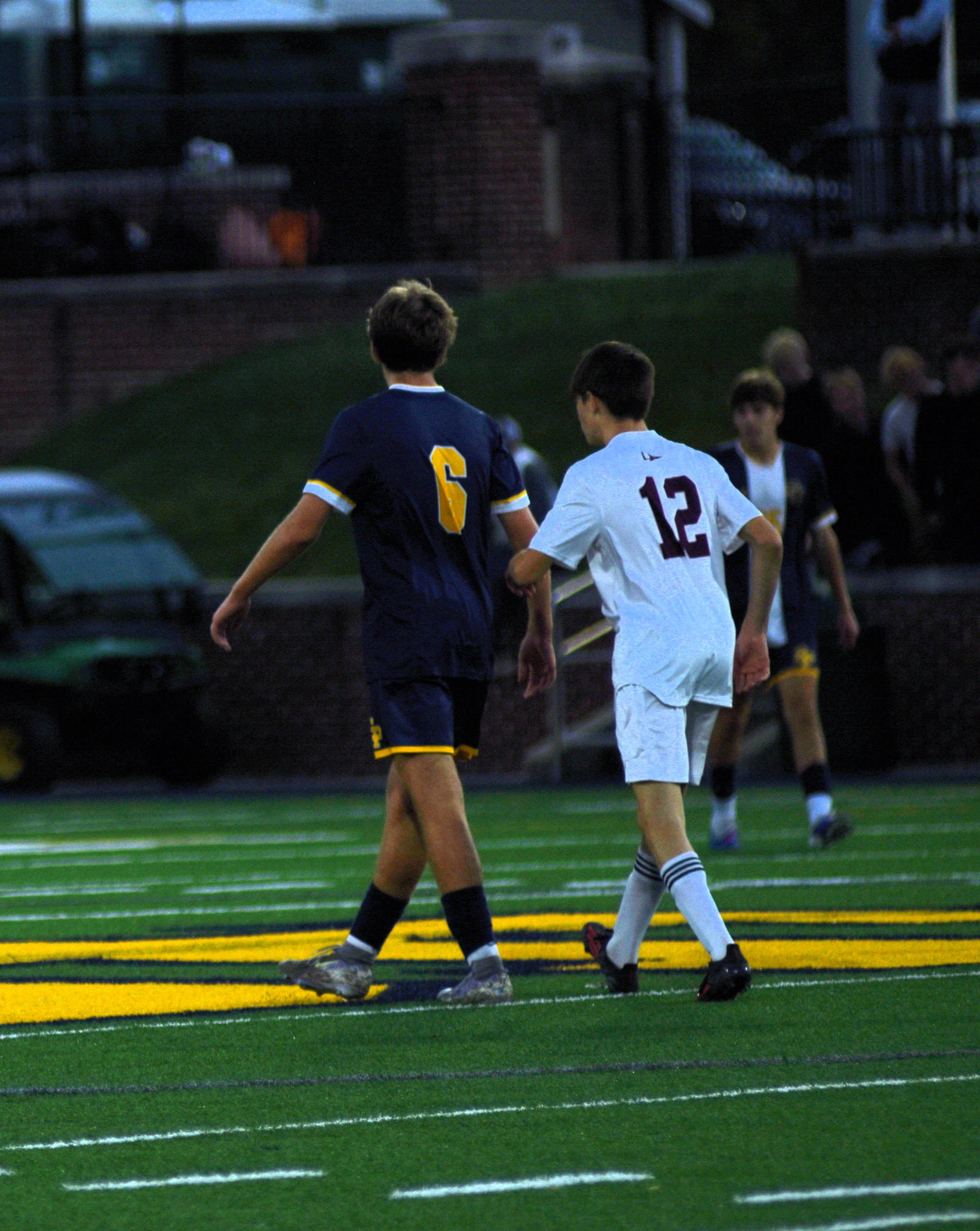 SP number 6 and Severn number 12 on the field