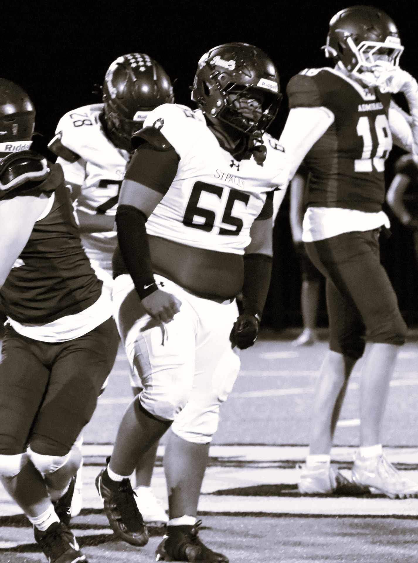 SP number 65 in black and white