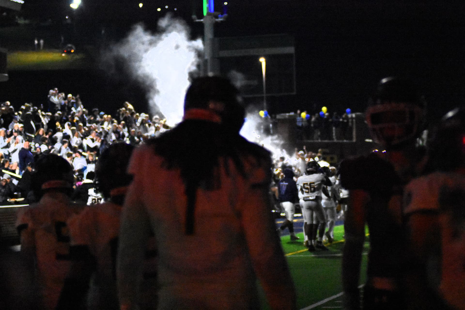 SP Football v. Severn action under the lights