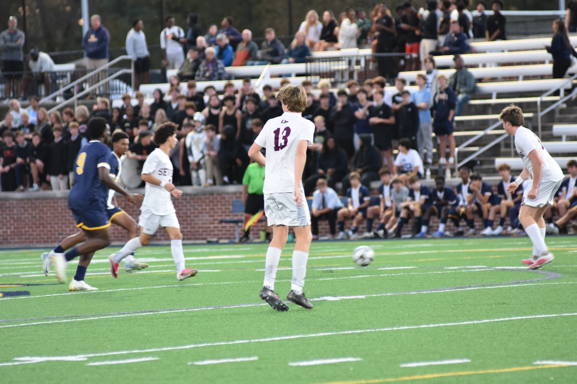 SP and Severn players compete in front of the student section