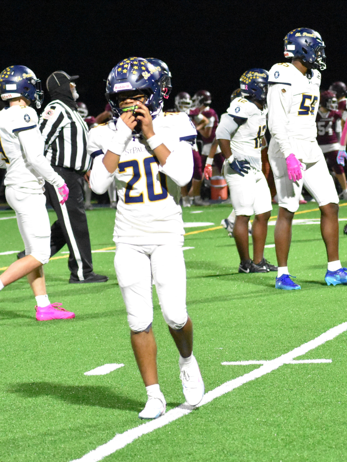 St. Paul's number 20 on the field
