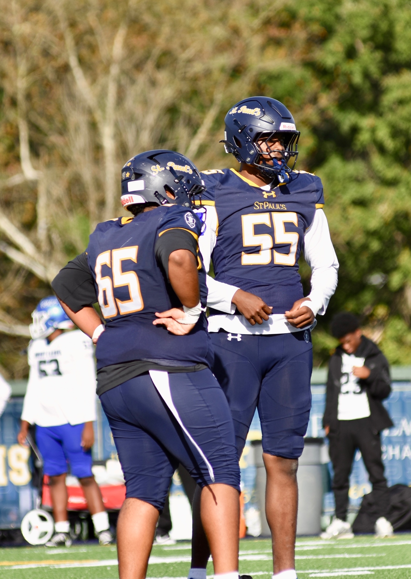 #65 and #55 between plays