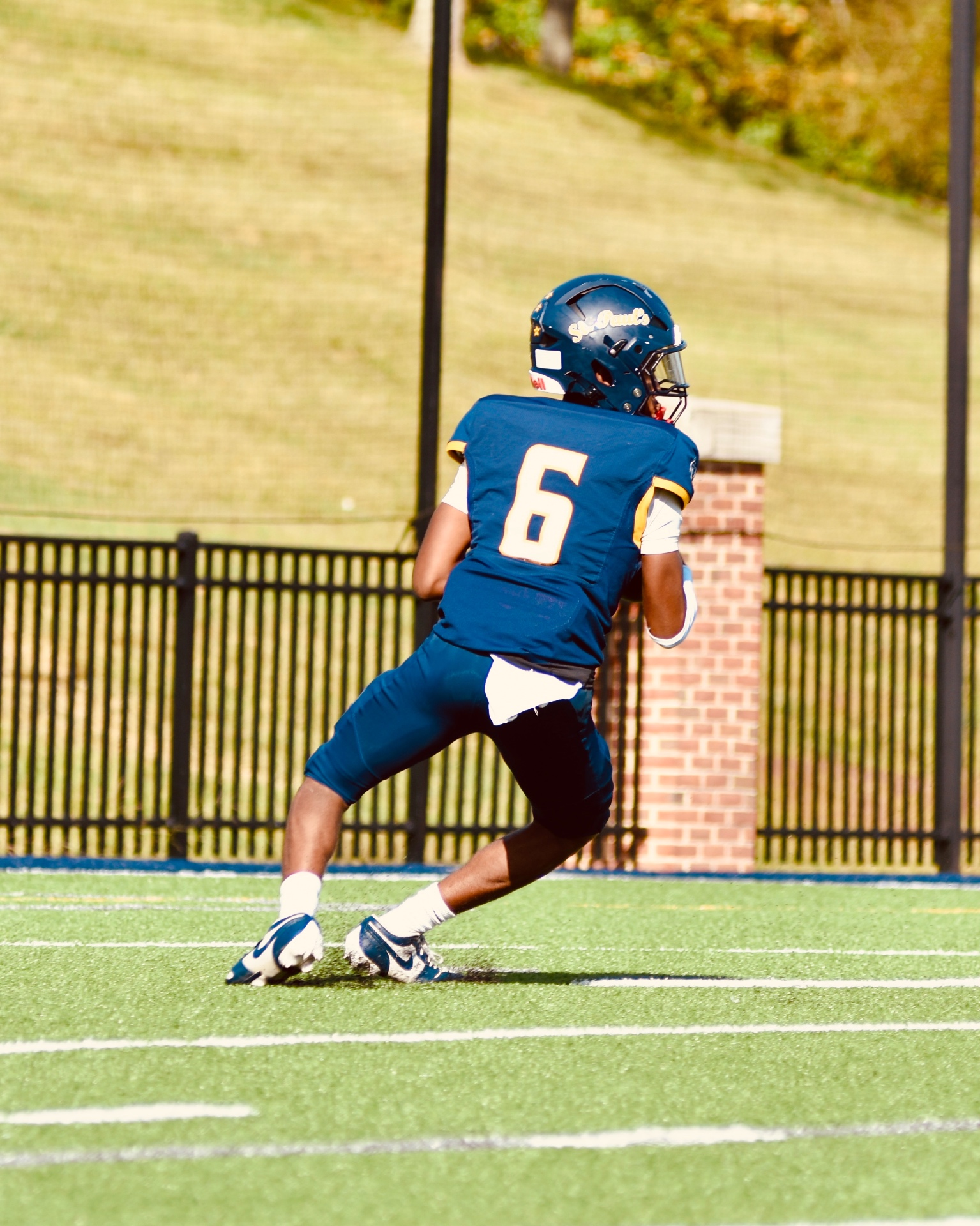 #6 cutting upfield