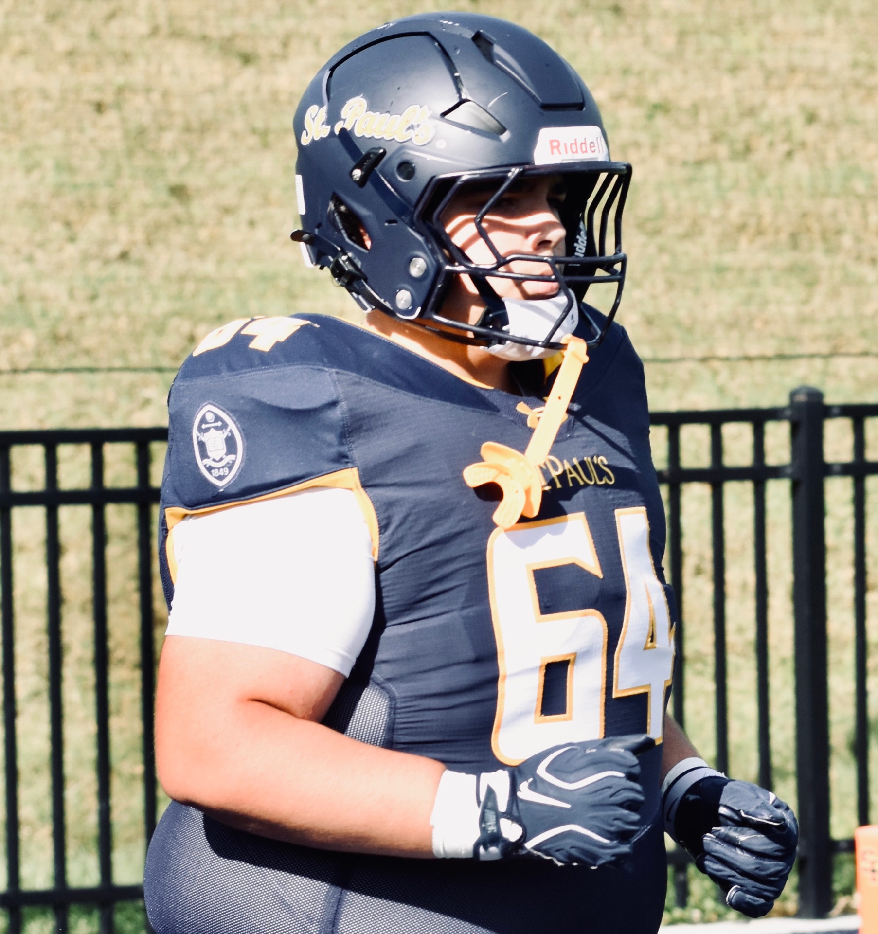 #64 ready on the field